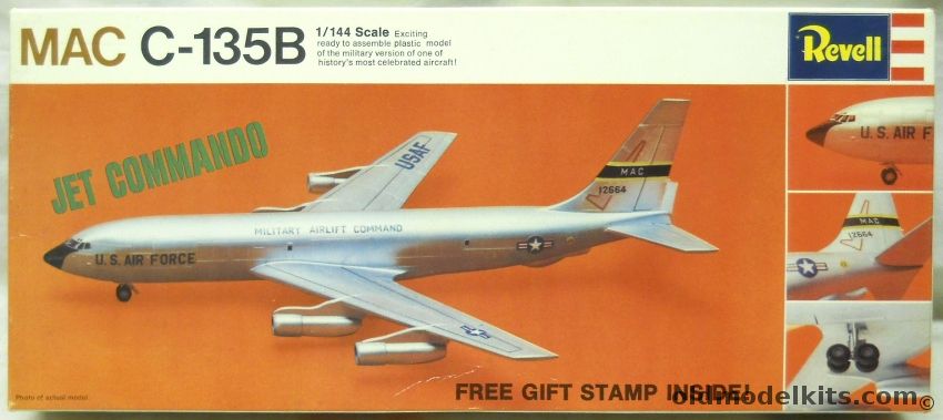 Revell 1/144 MAC C-135B Transport - (Boeing 707), H254-130 plastic model kit