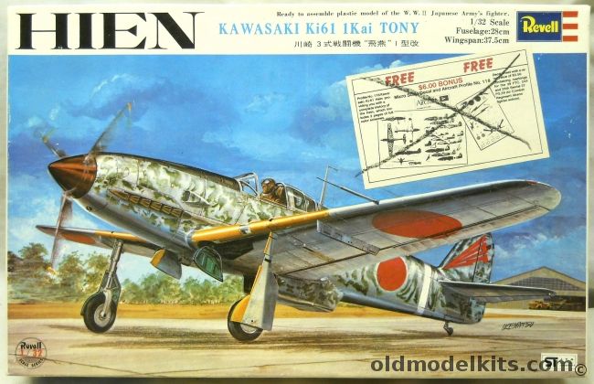 Revell 1/32 Kawasaki Ki-61 Hien Tony, H276-1000 plastic model kit