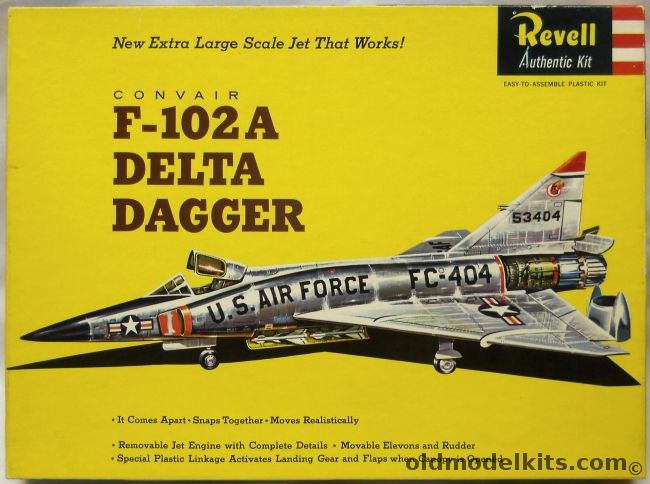 Revell 1/48 F-102A Delta Dagger Large Scale Working Model, H281-200 plastic model kit