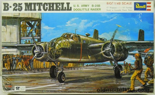 Revell 1/48 B-25B Mitchell Doolittle Raider Japan Issue - Doolittle Or RAF Michell I Of 180 Sq, H285-600 plastic model kit