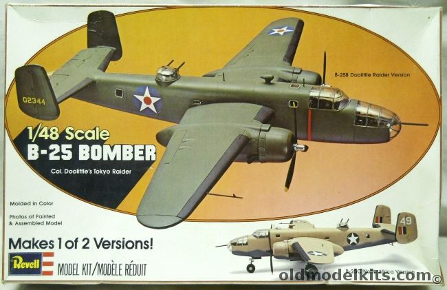 Revell 1/48 B-25B or B-25C Mitchell-  Doolittle Raider - Or North Africa Version, H285 plastic model kit