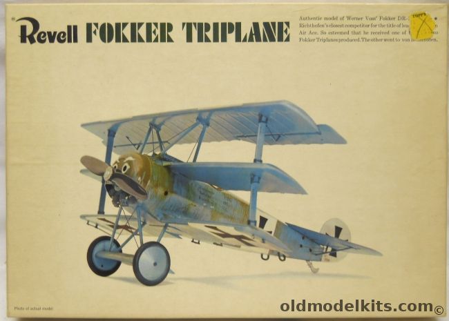 Revell 1/28 Werner Voss Fokker DR-1 Triplane, H292-150 plastic model kit