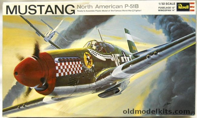 Revell 1/32 North American P-51B Mustang Shangri-La, H295-200 plastic model kit