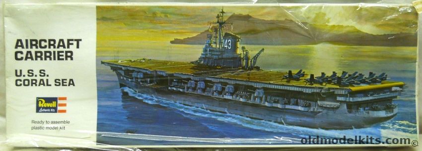Revell 1/540 CV-43 USS Coral Sea Aircraft Carrier, H374 plastic model kit