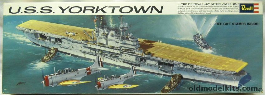 Revell 1/490 USS Yorktown - CV-5 Aircraft Carrier, H383-300 plastic model kit