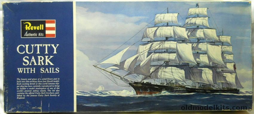 Revell 1/96 Cutty Sark with Billowing Sails and Pre-Painted Hull - Three Feet Long, H395-1200 plastic model kit