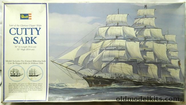 Revell 1/96 Cutty Sark Clipper Ship With Sails - 36 Inches Long, H399 plastic model kit