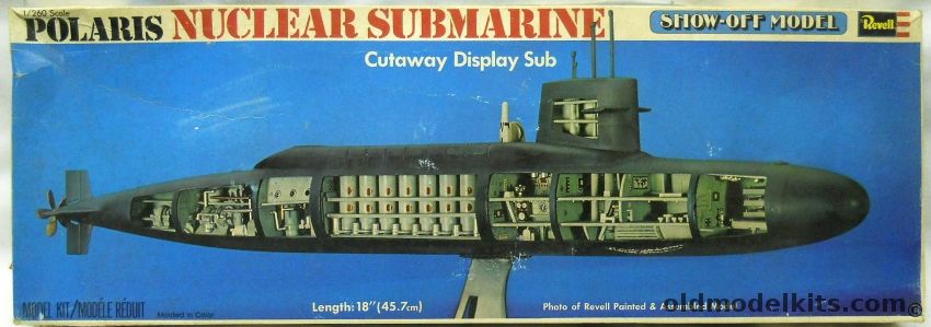 Revell 1/261 Cut Away George Washington Class Polaris Missile Submarine - (SSBN), H437 plastic model kit