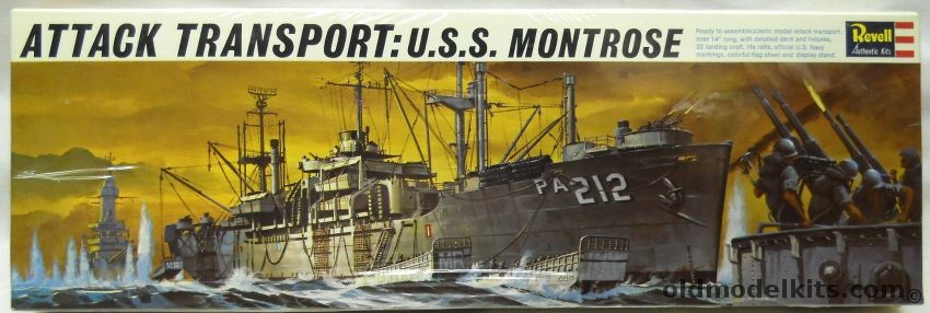 Revell 1/376 Attack Transport USS Montrose PA212 - (USS Randall Attack Transport PA224), H452-200 plastic model kit