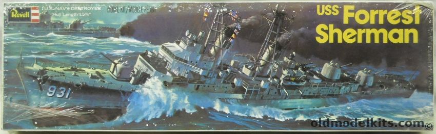 Revell 1/320 USS Forrest Sherman DD931 Destroyer, H463 plastic model kit