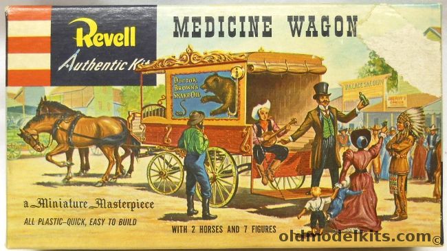 Revell 1/48 Medicine Wagon - Miniature Masterpiece, H521-98 plastic model kit