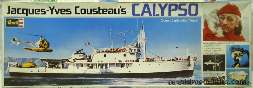 Revell 1/125 Jacques-Yves Cousteau's Calypso - (YMS Class Minesweeper), H575 plastic model kit