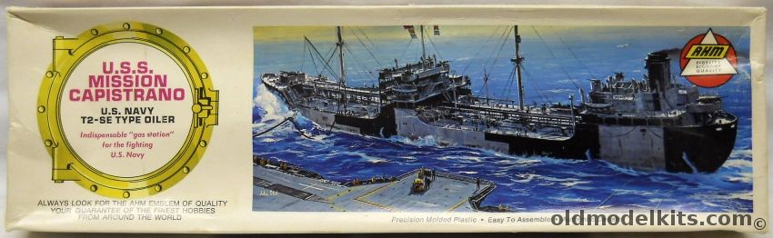 Revell 1/400 USS Mission Capistrano - US Navy T2-SE Oiler - USS Buenaventura / USS San Fernando / USS Santa Clara - (T-2) - AHM Issue, N305-325 plastic model kit