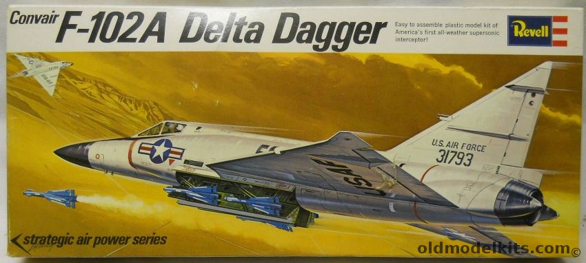Revell 1/78 Convair F-102A  Delta Dagger, H130-100 plastic model kit