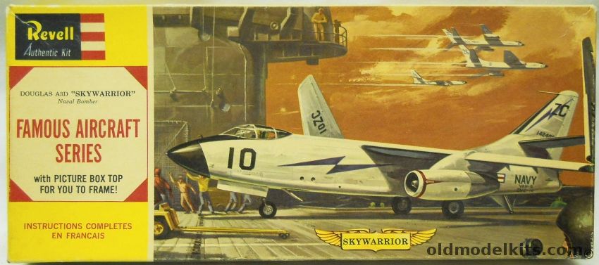 Revell 1/84 A3D Skywarrior - Famous Aircraft Series- (A-3), H177 plastic model kit