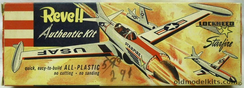 Revell 1/56 Lockheed F-94 Starfire 1st Issue - Pre 'S' One Piece Box, H201-59 plastic model kit