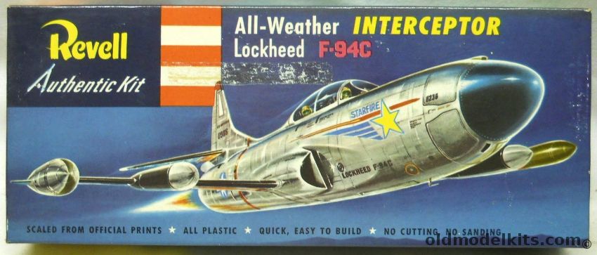 Revell 1/56 Lockheed F-94C Starfire Interceptor - Pre 'S' Issue, H210-79 plastic model kit