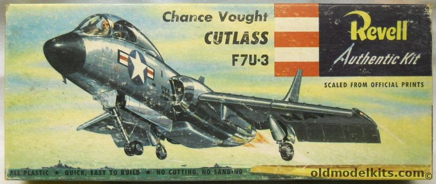 Revell 1/59 F7U-3 Cutlass  - Pre 'S' Issue - (F7U3), H211-89 plastic model kit