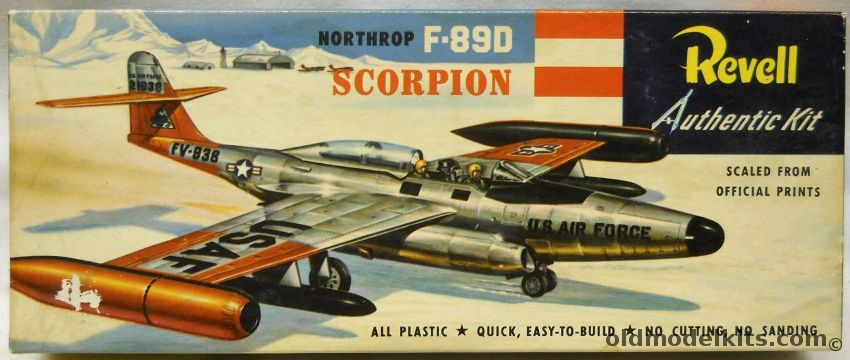 Revell 1/80 F-89D Scorpion 'S' Issue, H221-89 plastic model kit