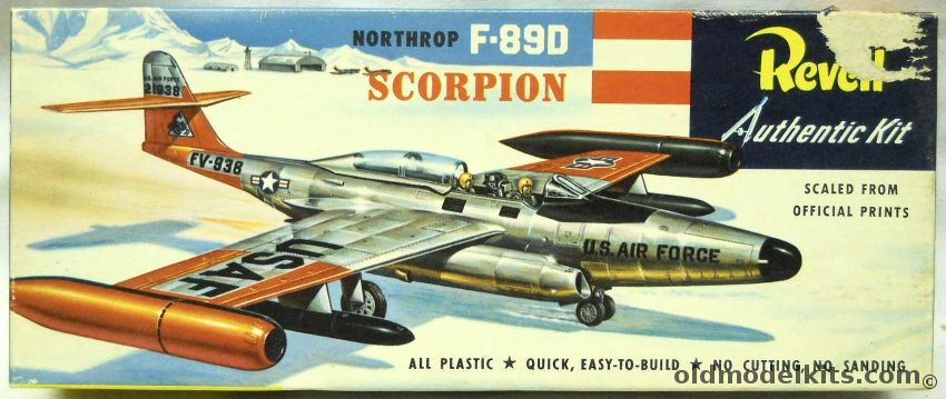 Revell 1/80 F-89D Scorpion 'S' Issue, H221-89 plastic model kit