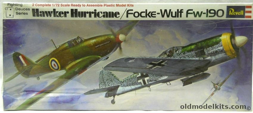 Revell 1/72 Fighting Deuces Hawker Hurricane and Fw-190, H226 plastic model kit