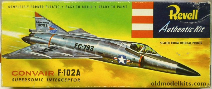 Revell 1/78 Convair F-102A Delta Dagger - 'S' Issue - (F102), H233-89 plastic model kit