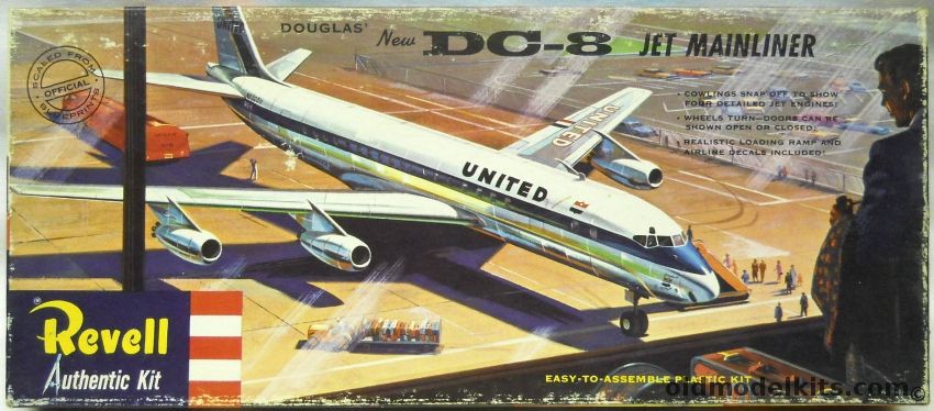 Revell 1/143 DC-8 Jet Mainliner United Airlines - 'S' Issue, H248-129 plastic model kit