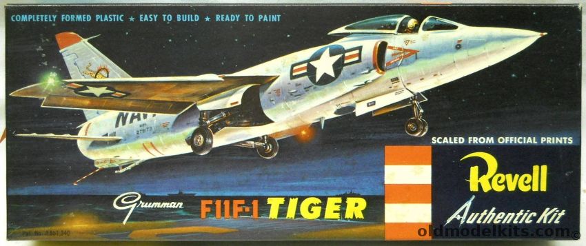 Revell 1/55 Grumman F11F-1 Tiger - 'S' Issue -  (F11F1), H249-89 plastic model kit