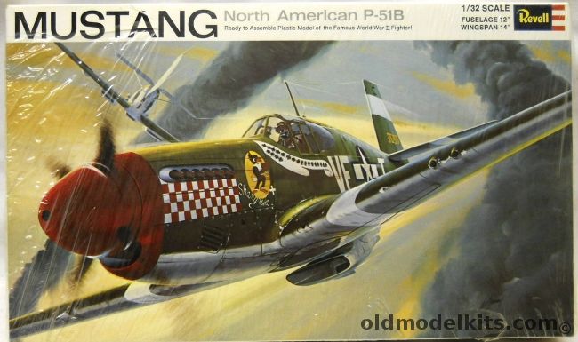 Revell 1/32 North American P-51B Mustang -  Don Gentile's 'Shangri-La' 336th Fighter Squadron 4th Fighter Group, H295-200 plastic model kit