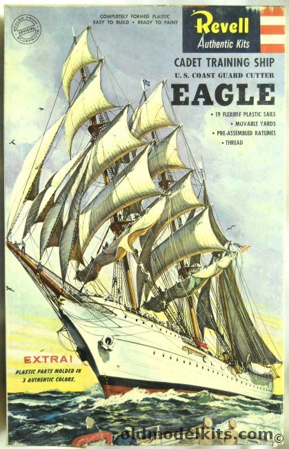 Revell 1/254 US Coast Guard Cutter Eagle - With Sails, H347-300 plastic model kit