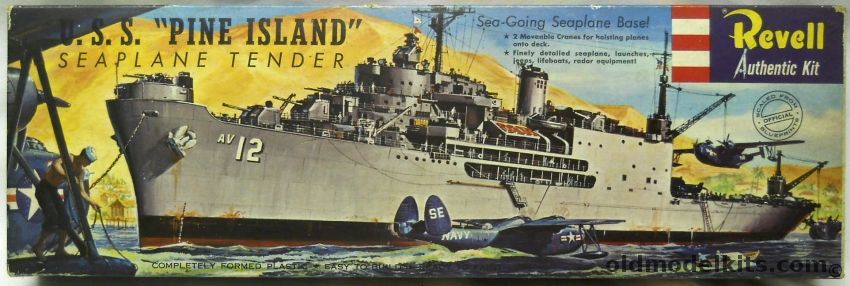 Revell 1/424 USS Pine Island Seaplane Tender - With PBM-5 Mariner Seaplane, H362-169 plastic model kit