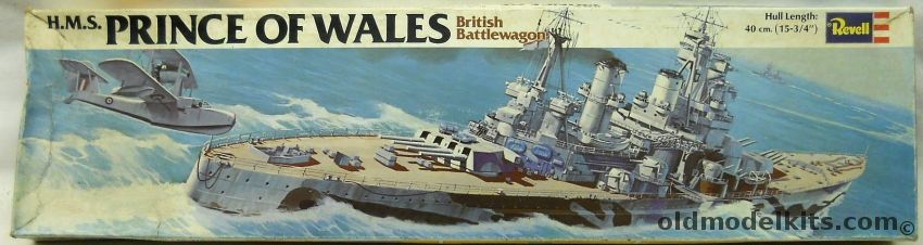 Revell 1/568 HMS Prince of Wales WWII Battleship, H388 plastic model kit