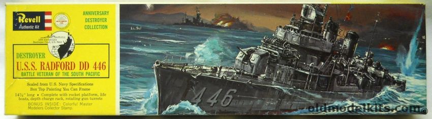 Revell 1/301 USS Radford DD-446 Destroyer - Master Modelers Issue, H429-129 plastic model kit