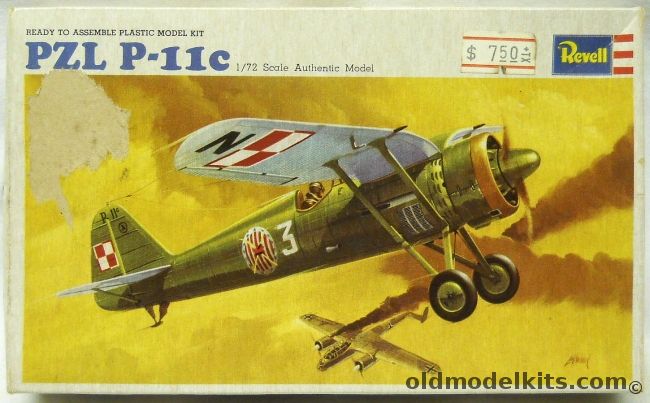 Revell 1/72 PZL P-11C, H647 plastic model kit