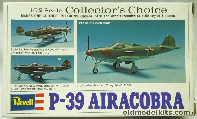Revell 1/72 Bell P-39 / P-400 Airacobra Collector's Choice - Lt. Zed Fountain's P-400 'Whistlin' Britches / P-39Q1 w/underwing Guns / Russian Ace Ivan Pokryshkin, H67 plastic model kit