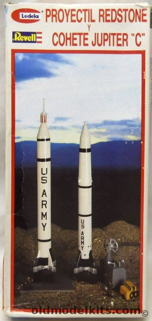 Revell Redstone Rocket and Jupiter C - Lodela Issue, RH1832 plastic model kit