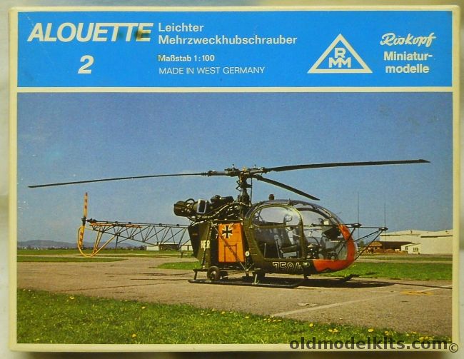 Roskopf 1/100 Alouette 2 - West German Luftwaffe, 56 plastic model kit