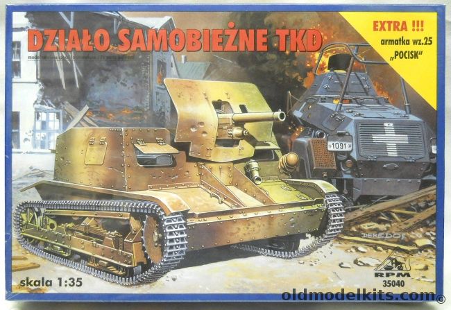 RPM 1/35 Dzialo Samobiezne TKD, 35040 plastic model kit