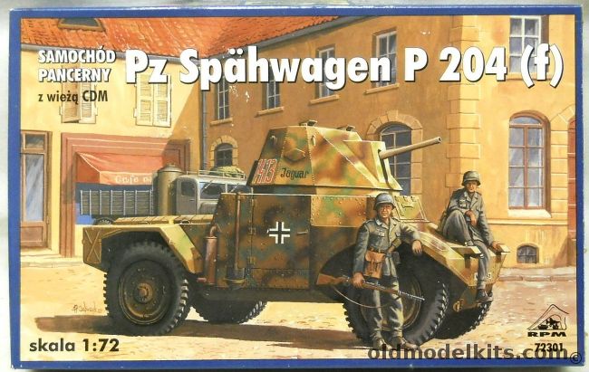 RPM 1/72 TWO Pz Spahwagen P204(f) With CDM Turret, 72301 plastic model kit