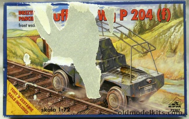 RPM 1/72 TWO Aufkl Pz Wg P 204(F) Rail Car 1942, 72307 plastic model kit