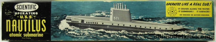 Scientific SS571 USS Nautilus Atomic Submarine - Operating Model plastic model kit