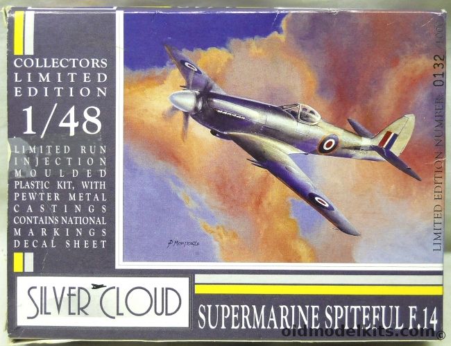 Silver Cloud 1/48 Supermarine Spiteful F.14, PGS4801 plastic model kit