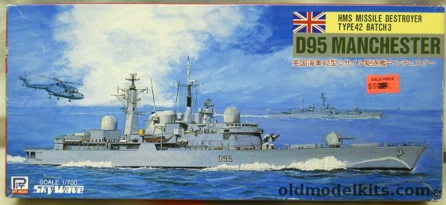 Skywave 1/700 HMS Manchester D95 - Or Gloucester D96 Missile Destroyer Type 42 Batch 3, M-1 plastic model kit