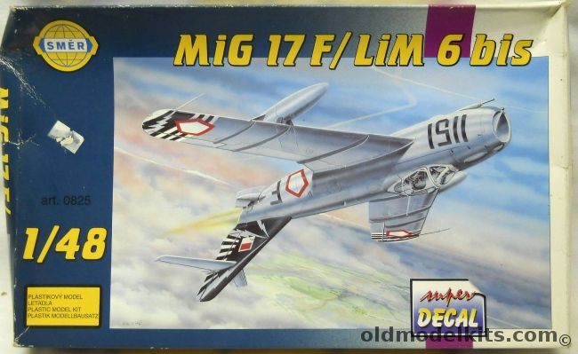 SMER 1/48 Mig-17F LIM-6BIS - Indonesian Air Force, 0825 plastic model kit