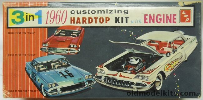 SMP 1/25 1960 Corvette 3 in 1 - Customizing Hardtop Kit, 7860 plastic model kit