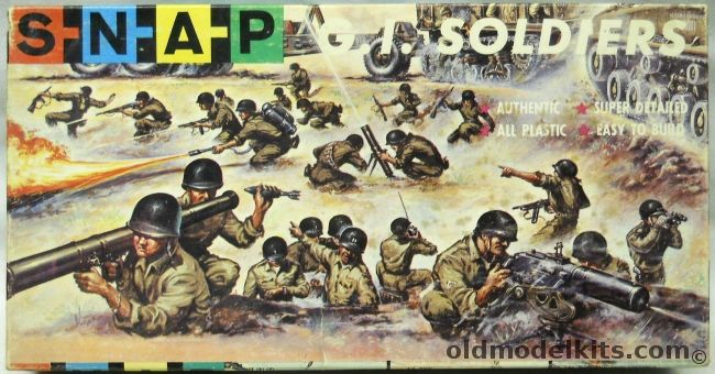 SNAP 1/40 G.I. Soldiers - ex Revell GI Figure Set - (GI Soldiers), 149 plastic model kit