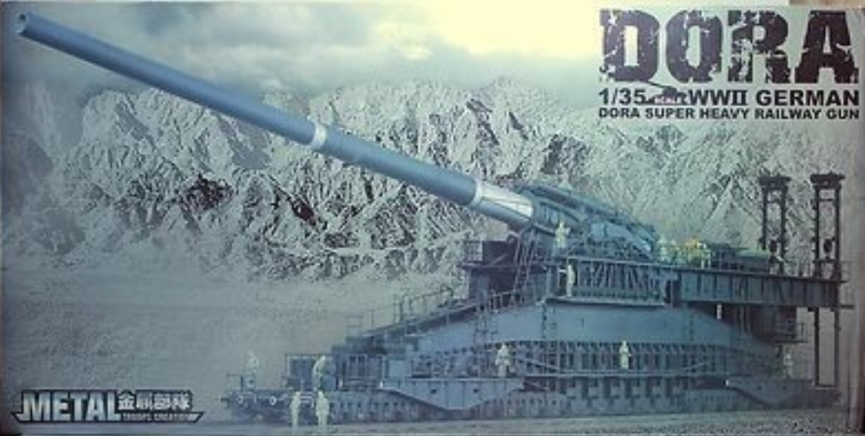 Soar Art 1/35 DORA WWII German Super Heavy Railway Gun - Metal Troops Creation, MT9511 plastic model kit
