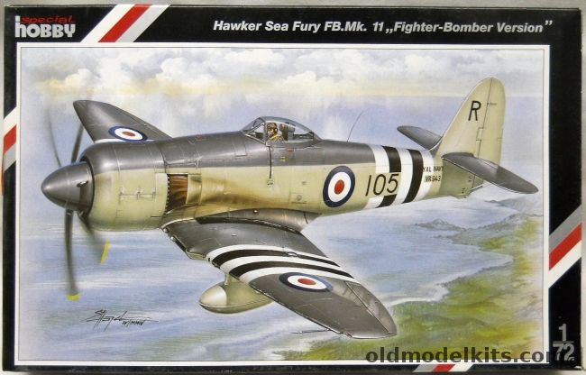 Special Hobby 1/72 TWO Hawker Sea Fury Fb.Mk. 11 - Fighter Bomber Version, SH 72073 plastic model kit