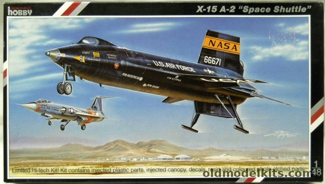 Special Hobby 1/48 X-15 A-2 - With Or Without External Tanks - Markings for White or Black #56-6671- (X15A2), SH48070 plastic model kit