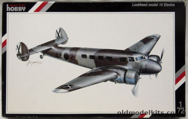 Special Hobby 1/72 Lockheed Model 10 Electra - Amelie Earhart Aircraft 1937 / Romanian Air Force / Spanish Civil Ear 1938, SH72015 plastic model kit